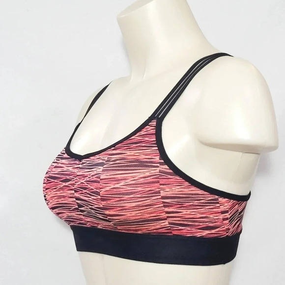 XS X-SMALL Champion C9 N9609 Strappy V-Back Wire Free Sports Bra Neon Flare NWT - Picture 2 of 10